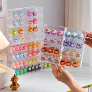 Transparente Acryl Aufbewahrungsbox fuer Mini Blind Box Figuren Desktop Display Regal Neu