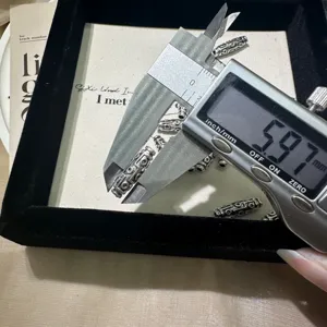 Perline barilotto stile argento tibetano DIY gioielli distanziatore vista dettaglio misura.