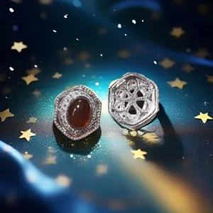 Grenat naturel plateau en cuivre accessoires de bijoux DIY composant fond étoilé scintillant