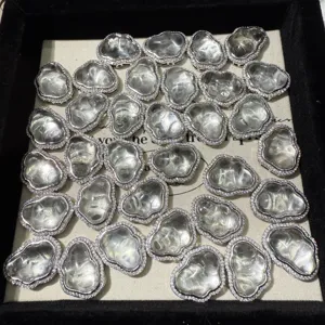 Clear crystal cloud shaped pendant diy jewelry accessories wholesale bulk lot charms