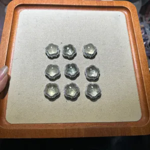 Silver tone alloy crystal camellia flower DIY jewelry charms components for crafts