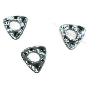 Perline distanziatrici triangolari in argento tibetano per braccialetti fai da te gioielli