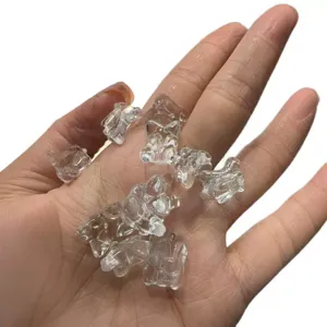Natural White Crystal Rabbit DIY Bead Charms Transparent Jewelry Making Accessories