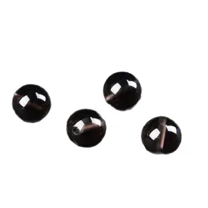 Perles rondes en obsidienne naturelle perles de pierres precieuses pour fabrication bijoux