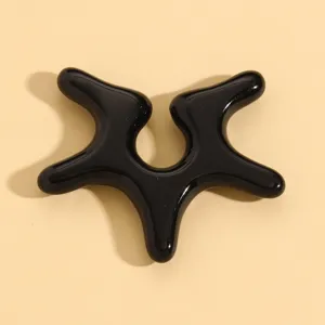Modisches flüssiges Stern Ohrklammer, Statement geometrischer Ohrclip für Damen.