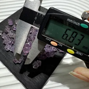 Natural Amethyst Crystal Small Bear Beads DIY Jewelry Making Accessories Size 6.83mm Part