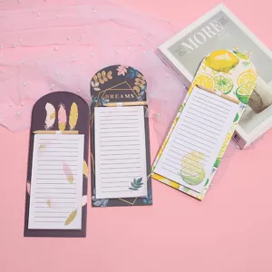 Magnetic notepad memo pad cute memo stationery portable notebook creative school office supplies