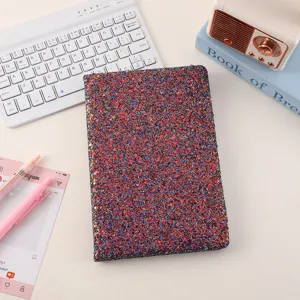 Quaderno in PU glitterato Diario portatile eccellente cancelleria per scuola e ufficio