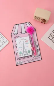 Cute cartoon lock diary notebook with feather pen set for kids, perfect gift now.