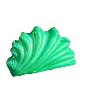 Grüne Acryl Flügel Form Clutch Tasche minimalistisch Nische Design glänzend Abendtasche Damen