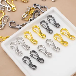 Zinc alloy mini spring hooks S-shaped clasps for DIY jewelry making accessories parts