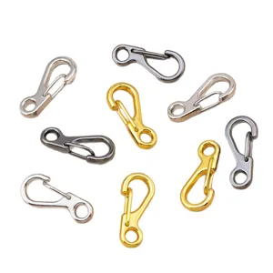Zinc alloy mini spring snap hooks S-type DIY jewelry accessories set multi-color main view