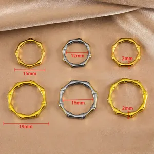 Connettore anello bambù acciaio inossidabile accessori per creazione gioielli fai te.