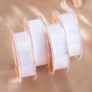 Hilo de cuentas transparente no elástico para pulseras collares y proyectos de bricolaje.