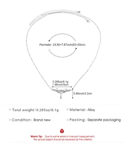 Detailansicht der silbernen Zirkon Herzflügel Anhänger Taillenkette mit Abmessungen.