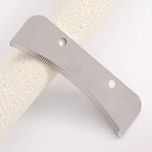 Lame de peigne de toilettage pour animaux en acier inoxydable, détail de tête de rechange pour chien.