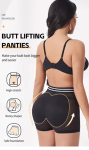 Atmungsaktive Mesh-Popo-Lift-Höschen im Detail, hochelastische Shapewear mit Po-Form-Design.