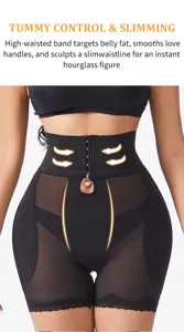 High waist tummy control shapewear breathable mesh waist trainer panty slimming body shaper