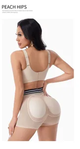 Damen atmungsaktive Mesh Miederhose Po Heber Shorts Nude Bauchweg Hüftverstärker Unterwäsche