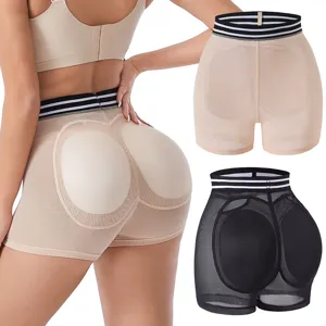 Damen Po-Lifting Polster Unterwäsche Bauchkontrolle Shapewear Netz Atmungsaktiv Butt Enhancer Nahtlose Körperformer Hose