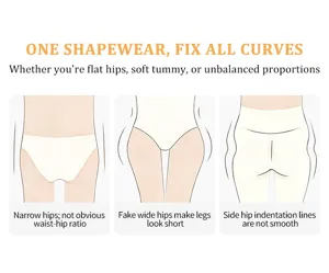 Culotte gainante rembourree fessier taille haute ventre plat graphique de details