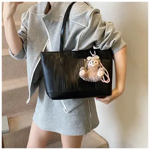 Lässige Damen Handtasche Shopper große Kapazität 2025 neue Frühlingsmode Schultertasche chic