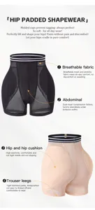Culotte gainante rembourrée pour femme ventre plat respirante pour modelage du corps.