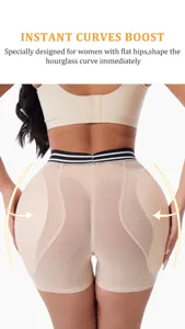 Slip gainant femme taille haute rembourre respirant ventre plat fessier push up