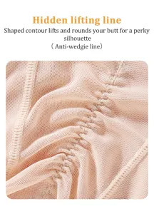 Culotte gainante push-up femme ventre plat respirante en maille sous-vêtement sculptant.