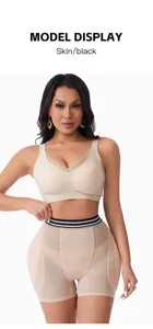 Femme rembourré fesses lifteur gaine ventre plat entraîneur de taille sous-vêtements respirant.