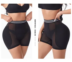 Culotte gaine ventre plat femme taille haute push up respirante maille grande taille