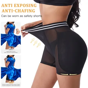 Shorts gainants rehausseurs de fesses taille haute pour femmes anti-frottements respirants.