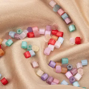 Macaron glass tube beads seed beads mix for DIY handmade bracelet necklace jewelry making