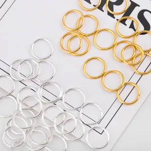 Gold and Silver Mixed Open Jump Rings C Rings DIY Handmade Jewelry Findings Connector Materials for Necklace Bracelet Making