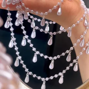 DIY imitatie parel druppel kralenketting kwast accessorio voor antieke stijl sieraden maken