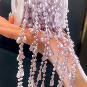 Lavendel kunstparel druppelvormige kraal ketting DIY sieraden maken accessoire item