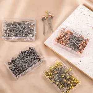 Stainless steel sewing pins pearlescent ball head pins DIY craft positioning pins accessories.