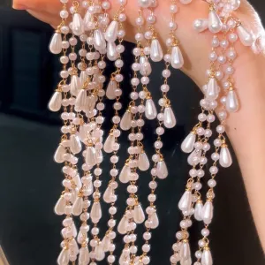 Kunstparel druppel ketting kwast DIY antieke haaraccessoire sieraden maken benodigdheden
