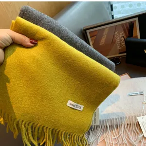 Hochwertiger 100% Wolle Schal mit langen Fransen, kuscheliger warmer Winter Strickschal.