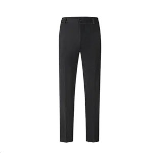 Men's black glitter suit pants slim fit straight dress trousers for business wear