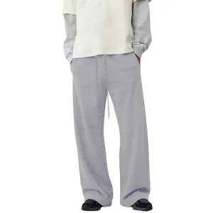 Lassige lose gerade weite Jogginghose fur Damen und Herren, bequeme graue Hose.