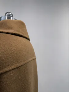 Women wool blend short coat autumn winter fashion chic outerwear elegant casual jacket