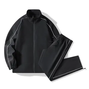 Men's Outdoor Windbreaker Jacket Pants Set Lightweight Windproof Waterproof Sports Suit Two Piece Casual Outfit For Spring Autumn Unisex Top And Bottom