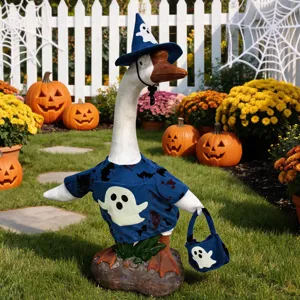 Set costume da oca da veranda di Halloween con cappello e vestito da fantasma carino.