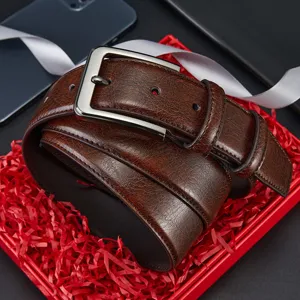 Men's Casual PU Leather Belt Classic Pin Buckle Business Versatile Waist Belt For Men Fashion Daily Waistband