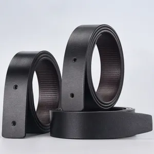 Cinturino per Cintura Automatica da Uomo Senza Fibbia Vera Pelle Cinturino di Ricambio