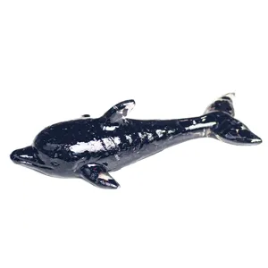 Cristal résine époxy dauphin figurine mignon poisson des grands fonds décoration de bureau.
