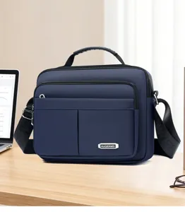 Herren Mehrschicht Umhängetasche Business Freizeit Schultertasche Große Kapazität Handtasche
