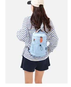Multifunctional small backpack for women casual travel outdoor stylish daypack light blue