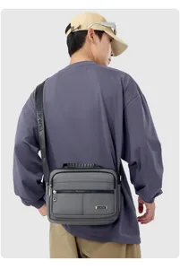 Lässige Herren Umhängetasche Mehrfächer Oxford Stoff Business Messenger Tasche